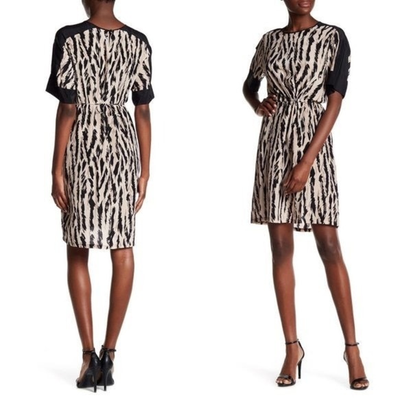 [BCBGMaxAzria] Nicolette Silk Printed Dress - Picture 10 of 10